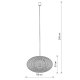 Подвесная люстра Nowodvorski Rattan M Wood 11154. 
