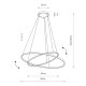 Подвесная люстра Nowodvorski Circolo Led Black 10814. 