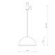 Подвесной светильник Nowodvorski Hemisphere Super S White 10695. 