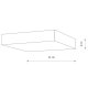 Потолочный cветильник Nowodvorski Lid Square Led White 10431. 