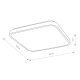 Потолочный cветильник Nowodvorski Agnes Square Led Pro White 10992. 