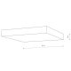 Потолочный cветильник Nowodvorski Lid Square Led White 10423. 