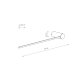 Настенный светильник Nowodvorski Arm Led M Black 10855. 