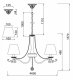 Подвесная люстра Freya Donata FR2759-PL-05-W. 
