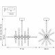 Подвесная светодиодная люстра Lightstar Condetta 740114. 
