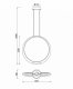 Подвесной светодиодный светильник Mantra Ring 6170. 