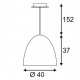 Подвесной светильник SLV Para Cone 40 155479. 