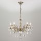 Подвесная люстра Eurosvet 3281/5 античная бронза/прозрачный хрусталь Strotskis. 