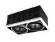 Встраиваемый светодиодный светильник Ambrella light Cardano T812 BK/CH 2*12W 4200K. 